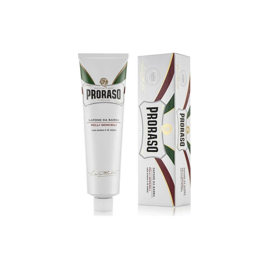 Proraso scheerzeep - Scheerzeep voor de gevoelige huid met haver en groene thee, 150 ml