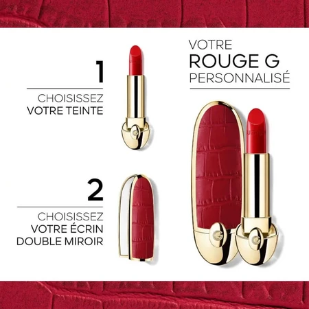 Guerlain Rouge G - Double Mirror Case - Le Croco