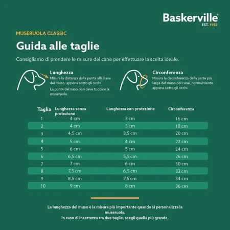 Baskerville Classic - Beige Basket Muzzle for Dogs, Size 7