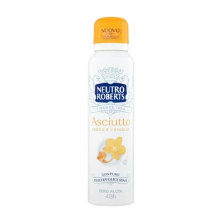 Neutro Roberts Dry Cedar and Vanilla - 48-uurs deodorant in sprayvorm voor de gevoelige huid, alcoholvrij en met glycerine, 150 ml