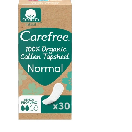 Carefree 100 % orgánico - 30 salvaslips de algodón