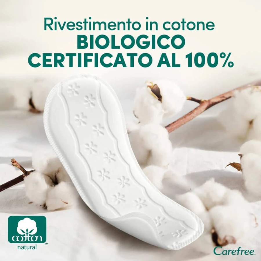 Carefree 100 % orgánico - 30 salvaslips de algodón