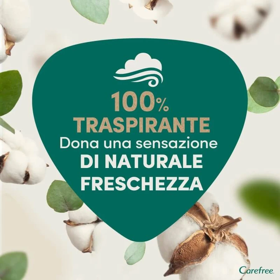 Carefree 100 % orgánico - 30 salvaslips de algodón