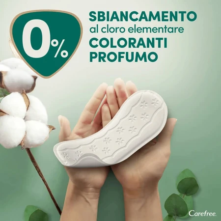 Carefree 100 % orgánico - 30 salvaslips de algodón