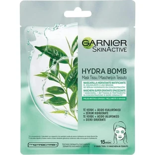 Mascarilla en láminas superhidratante y matificante Garnier Skinactive Hydra Bomb para piel mixta o grasa