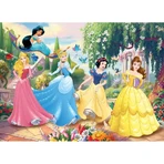 Rompecabezas para colorear a doble cara «Lisciani Disney Princess Super Maxi», de 108 piezas