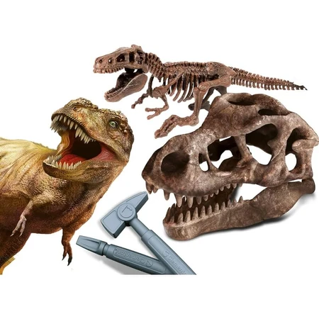 Clementoni Archeogiocando 19324 - Giant T-Rex Skull and 2-in-1 Skeleton - Science Toy