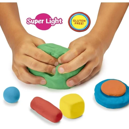 Carioca Modelight Maxi Safari - Super-stretchy modeling clay for kids in 12 assorted colors