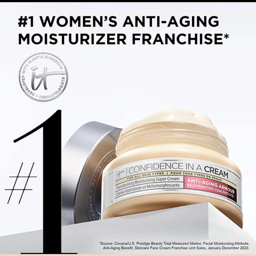 It Cosmetics Confidence in an: crema de noche hidratante y antienvejecimiento, 60 ml