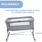 Chicco next2me essential - co-sleeping crib - stone re_lux