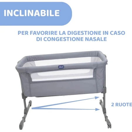 Chicco next2me essential - co-sleeping crib - stone re_lux