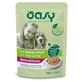 Oasy Straccetti à la dinde et à la sauce aux petits pois pour chiens âgés, 100 g