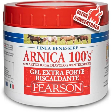 Pearson Arnica 100's - Extra krachtige verwarmende gel voor paarden, 500 ml