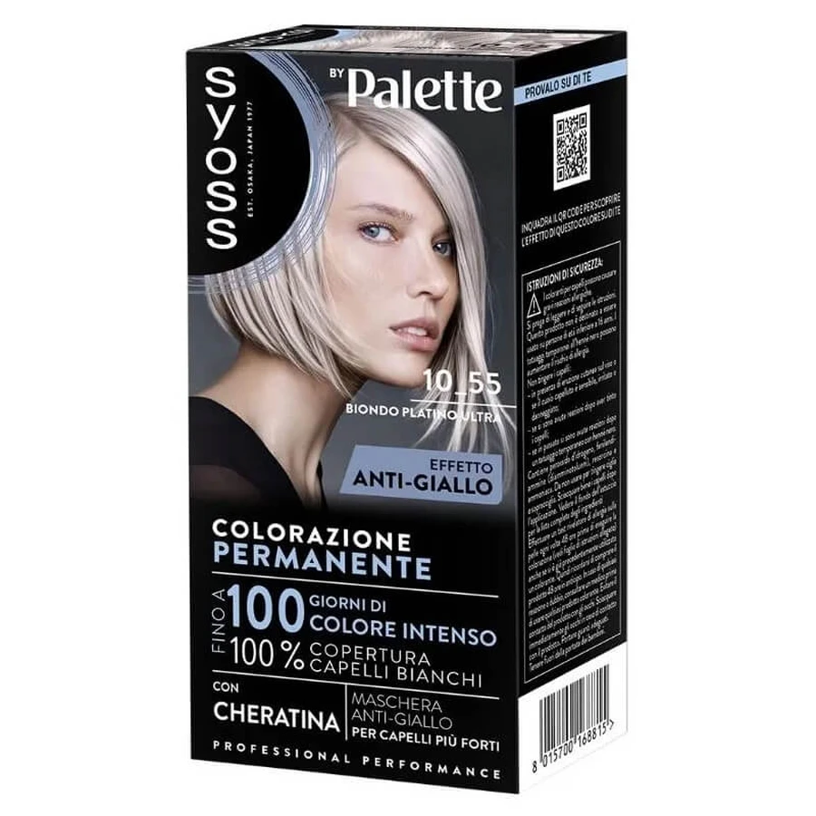 Tinte para el pelo Syoss - Tinte permanente 12-55 Rubio platino ultra