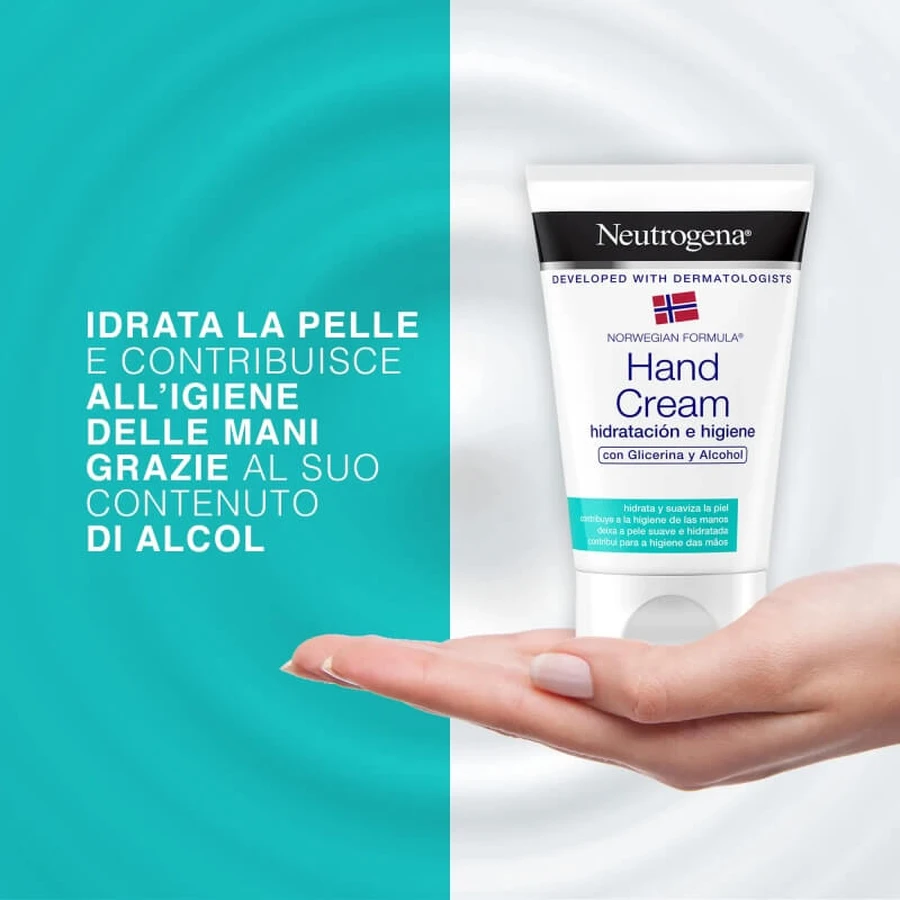 Neutrogena Feuchtigkeitsspendende und desinfizierende Handcreme, 50 ml