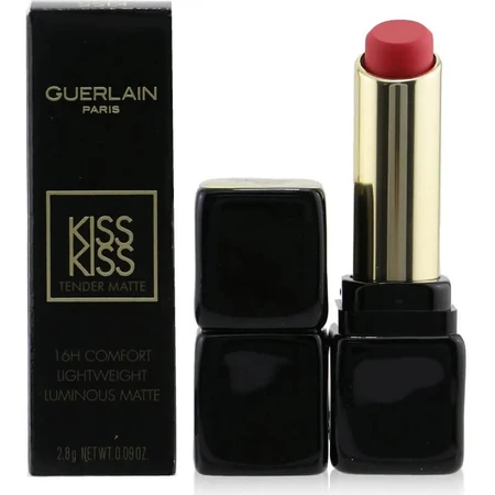 Guerlain KissKiss Tender Matte – Leuchtender matter Lippenstift Nr. 885 „Gentle Coral“