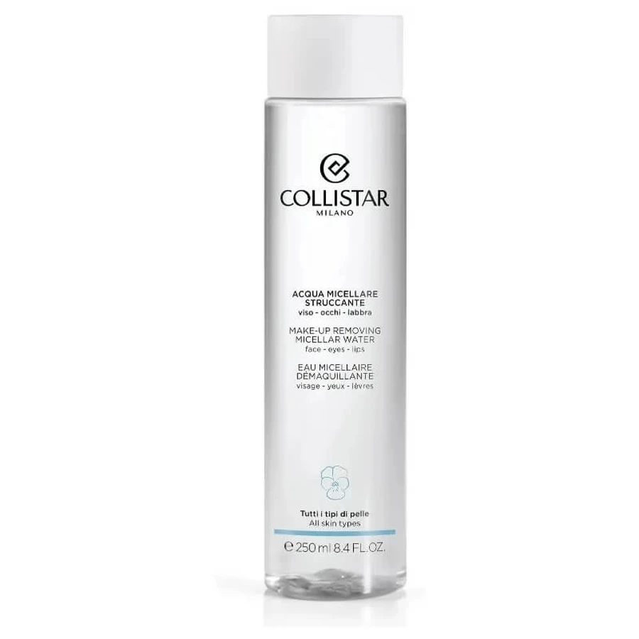 Agua micelar de Collistar para desmaquillar el rostro, los ojos y los labios, 250 ml