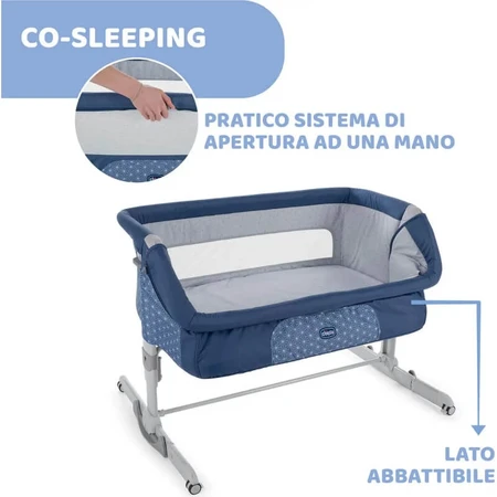 Chicco Next 2 Me Dream Mini-Kinderbett, Marineblau, ab 0 Monaten