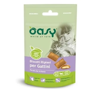 Oasy-koekjes met kipvulling voor kittens, 60 g