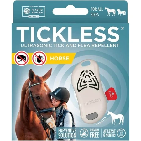 Tickless Horse - Beige ultrasoon afweermiddel voor paarden tegen teken en vlooien