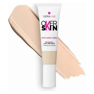 Veralab Overskin Mat and Care - Base de maquillaje antiimperfecciones n.º 02 Shell