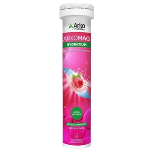 Arkomag Hydratium Rehydrates and Reenergizes, Raspberry Flavor, 24 effervescent tablets