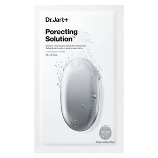 Dr.jart+ Dermask Pore-Tightening Solution - Mascarilla purificante e hidratante efervescente con carbón vegetal para poros dilatados, 25 g
