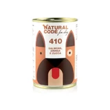 Natural Code 410 Zalm, Haring en Pompoen – Compleet hondenvoer, 400 g