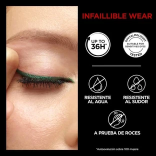 L'Oréal Paris Infaillible 36h Grip Liner - Eyeliner gel automatique n° 08 Vert émeraude