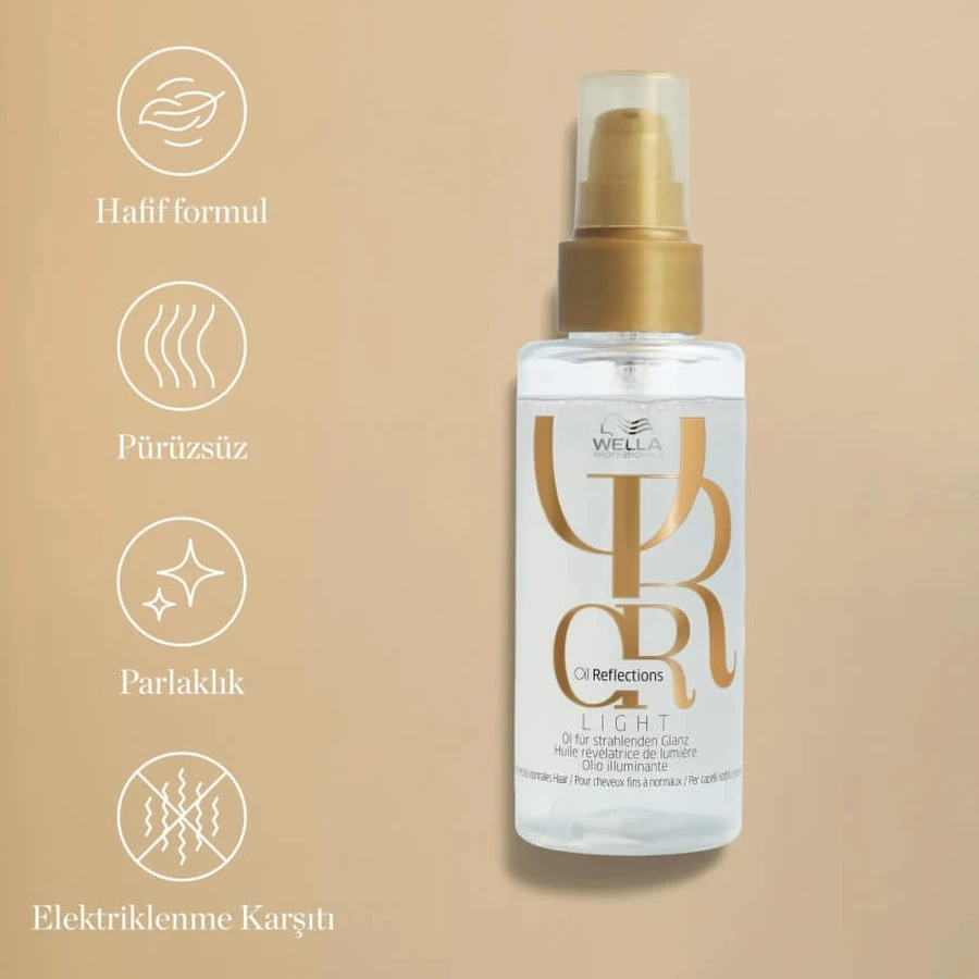 Wella Oil Reflections Light - Aceite para dar brillo al cabello, 30 ml