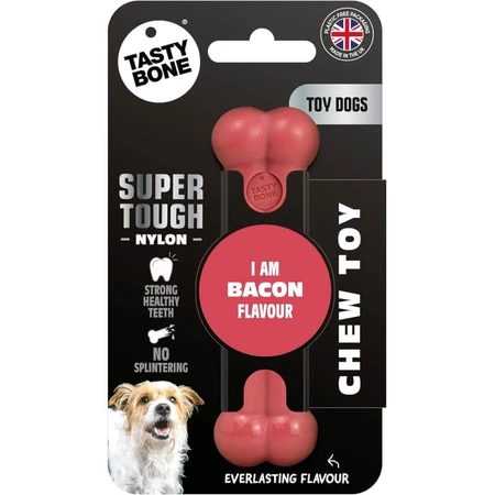 Tasty Bone Tasty Bone Puppy Toy - Bacon-Flavored Puppy Toy