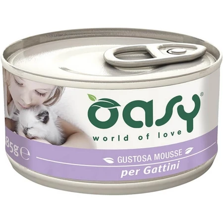 Oasy We Cat Caprice Mousse Kitten Chicken - Complete Food for Kittens, 85 g