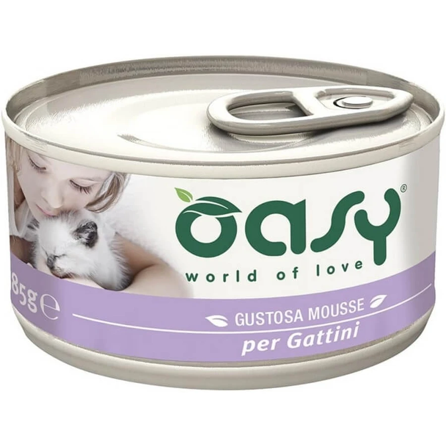 Oasy We Cat Caprice Mousse Kitten Chicken - Complete Food for Kittens, 85 g