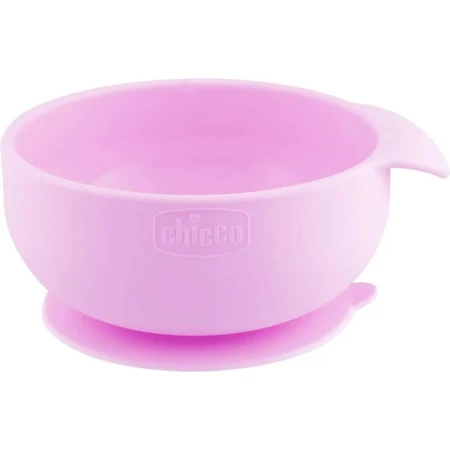 Chicco Easy Start - Silicone Weaning Meal Set 6m+ - Pink
