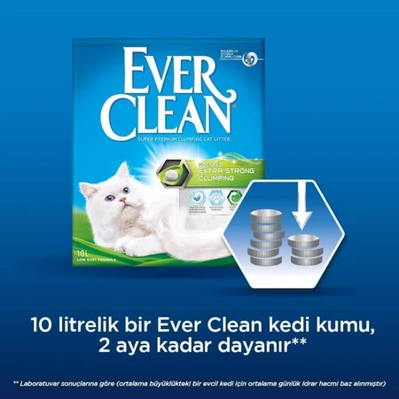 Wonderfood Ever Clean, arena aglomerante perfumada extra fuerte para gatos, 6 L