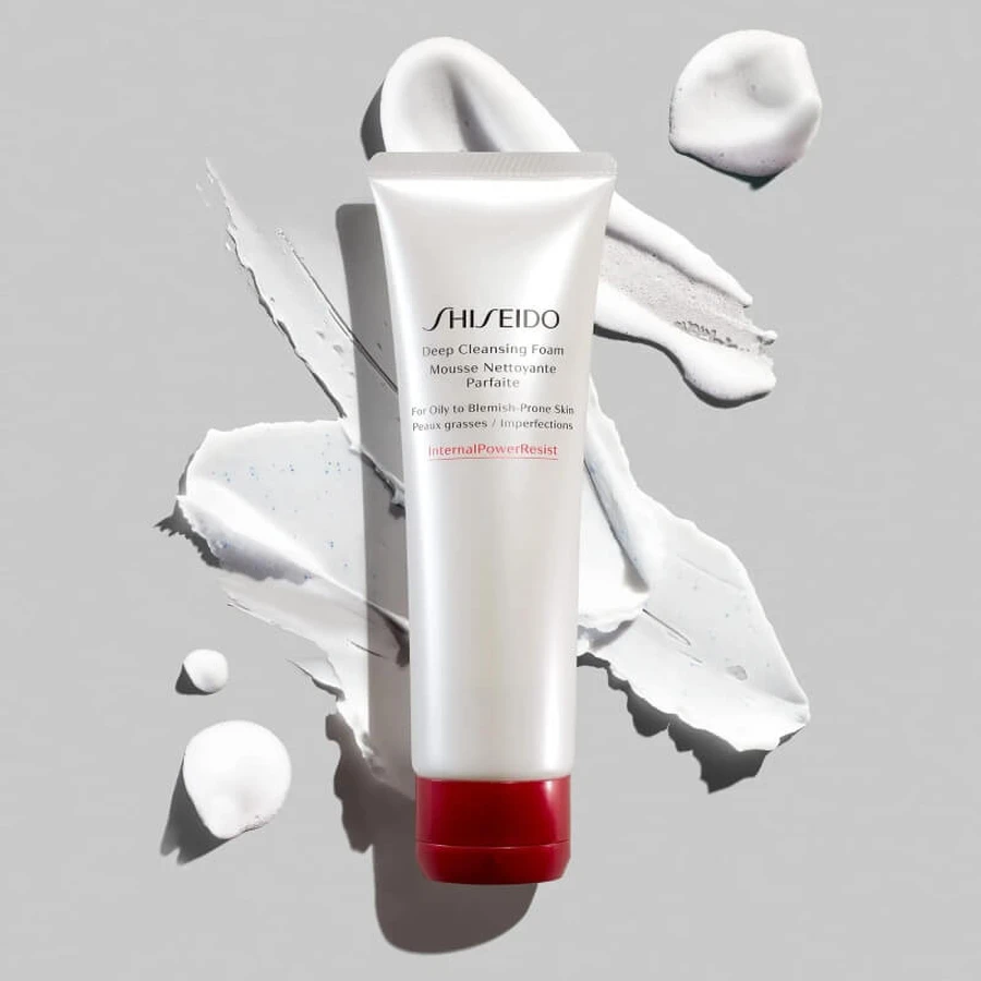 Shiseido Deep Cleanser Foam - Foaming Cleanser for Oily and Blemish-Prone Skin, 125 ml