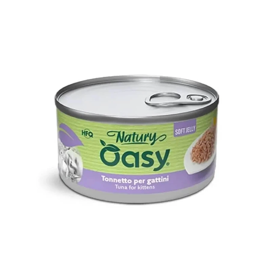 Oasy Wet Cat Natury Soft Jelly Tonnetto - Complementary Food for Kittens, 150 g