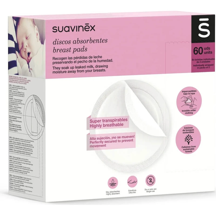 Suavinex breast pads - pack of 60 pads