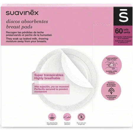 Suavinex breast pads - pack of 60 pads