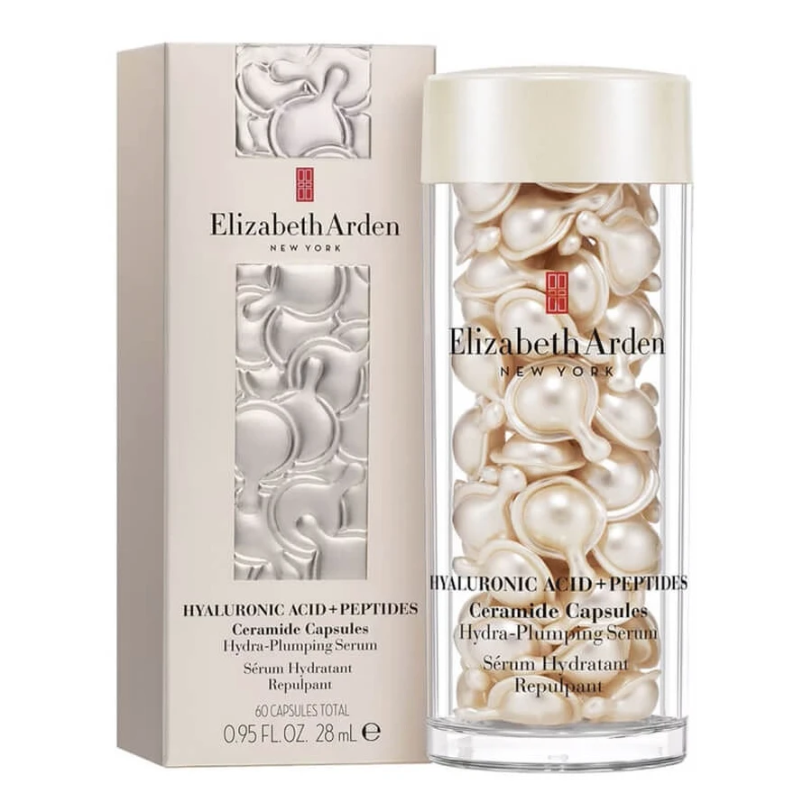 Elizabeth Arden Hydro-Plumping Serum - Facial Capsules with Hyaluronic Acid and Peptides, 30 capsules