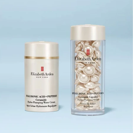 Elizabeth Arden Hydro-Plumping Serum - Facial Capsules with Hyaluronic Acid and Peptides, 30 capsules