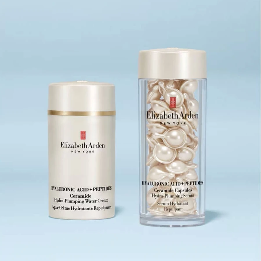 Elizabeth Arden Hydro-Plumping Serum - Facial Capsules with Hyaluronic Acid and Peptides, 30 capsules