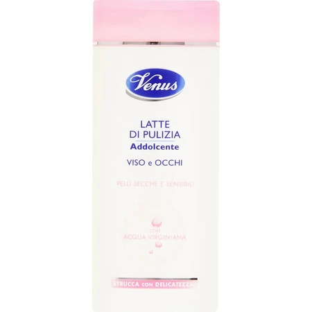 Venus Verzachtende Reinigingsmelk voor gezicht en ogen, 200 ml