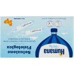 Solution saline Humana - pour l'hygiène nasale et oculaire, 20 flacons de 5 ml chacun