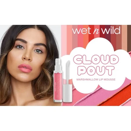 Wet n Wild Cloud Pout Marshmallow Lip Mousse - Liquid Lipstick - Cloud Chaser