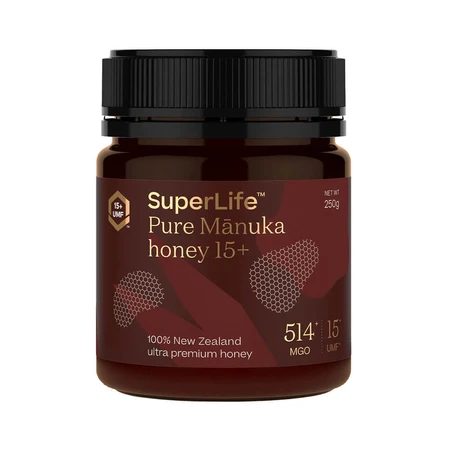 Pure Manuka Honig UMF15+, MGO514+, 250g, Superlife