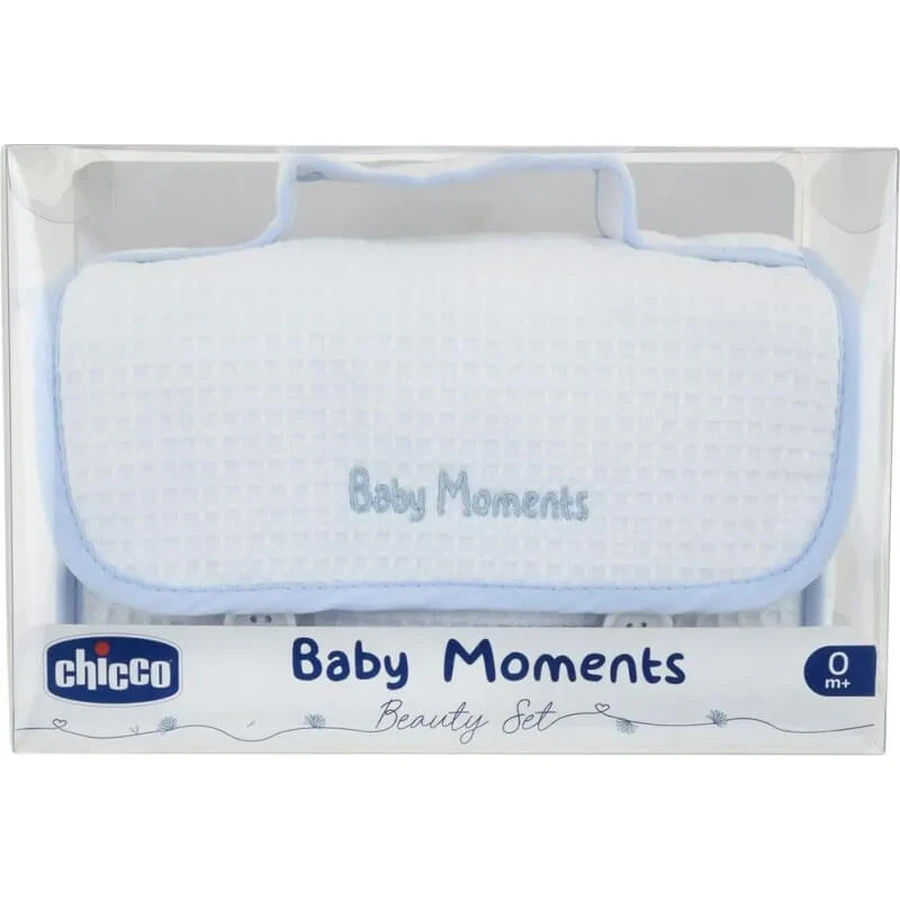Chicco Baby Moments lichtblauwe badset