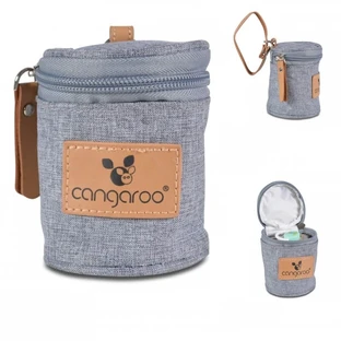 Cangaroo Celio isolierte Schnuller-Tasche – Grau