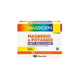 Massigen Magnésium Potassium Forte Zero, 24 sachets - complément alimentaire contre la fatigue (emballage abîmé)