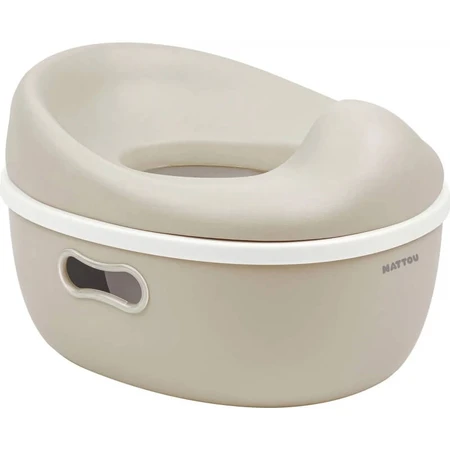 Nattou Potty Care - Orinal de entrenamiento 3 en 1 - Beige